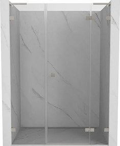 Mexen Lunar L drzwi prysznicowe uchylne prawe 120 cm, transparent, nikiel szczotkowany - 834SL-120-050-97-00-P