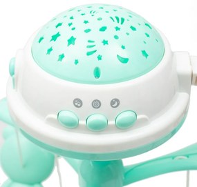 Baby Mix Karuzela nad łóżeczko z projektoremświetlnym, zielona
