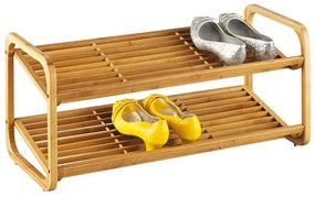 Bambusowy stojak na buty, obuwie, 2 poziomy, ZELLER