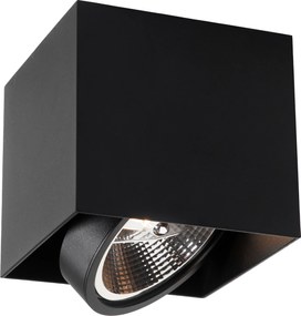 Designerski reflektor czarny kwadratowy AR111 - Box