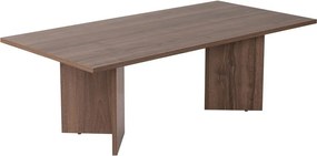 Ciemnobrązowy stolik w dekorze orzecha 60x119 cm Sabin – Kalune Design