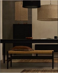 Czarno-naturalna ławka Zaide – Kave Home