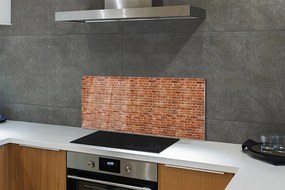 Szklany Panel Loftowa Ściana z Cegły