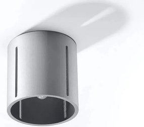 Plafony Nowoczesny Inez, Aluminium - 1 Źródło - L.10 X H.10 Cm - Szary
