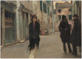 Obraz - John Singer Sargent, Street in Venice, reprodukcje (70x50 cm)