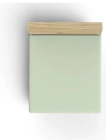 Jasnozielone bawełniane prześcieradło z gumką 140x200 cm – Mijolnir