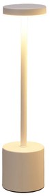 Lampka stołowa LED z ładowalną baterią, metal, 34 cm