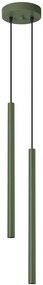 Oliwkowa podwójna lampa w minimalistycznym stylu - M085-Onyt
