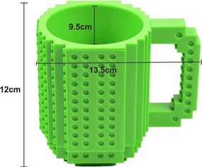 KUBEK KLOCKOWY DUŻY 350ML + KLOCKOWY CYFROWY ZEGAREK DLA DZIECKA REGULOWANY