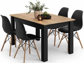 Komplet stół z 4 krzesłami W4-E63