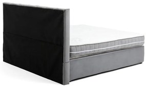 Szare łóżko kontynentalne 180x200 cm Olia Bold Line – Bonami Selection