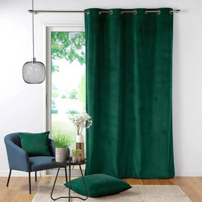 Zielona sztruksowa zasłona 140x260 cm Casual – douceur d'intérieur