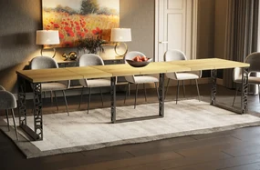 Stół rozkładany BORYS MAX 130(330)x85 dąb natura ENDO