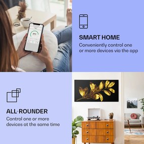 Klarstein Wonderwall Art Smart 700W 60x120cm Obraz na podczerwień Złoty liść