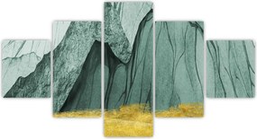Obraz - Emerald Mountains N⁰3 (125x70 cm)