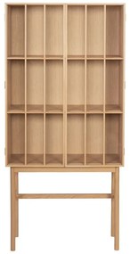 Witryna z drewna dębowego 80x170 cm Shoji – Hübsch