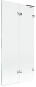 Mexen Lunar L parawan nawannowy 2-skrzydłowy prawy 90 x 150 cm, transparent, chrom - 897L-090-100-01-00-P