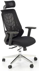 Czarny fotel ergonomiczny zgodny z rozporządzeniem MR i PS z 2023r.  - Liria