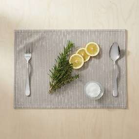 Podkładka pod Talerz Szara w Paski Stripe Mata na Stół 33x45 cm dekoracyjna