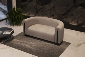 Sofa Beżowa, tapicerowana tkaniną 180/90/75 cm BOWEN