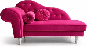 Elegancki szezlong tapicerowany w stylu angielskim