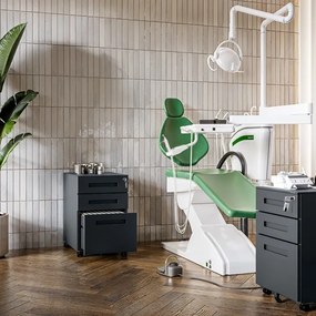 Kontenerek pod biurko KATE 390 x 600 x 500 mm, antracytowy