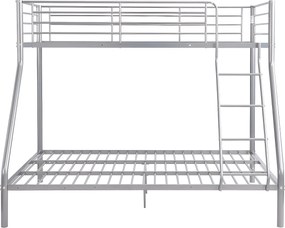 Łóżko piętrowe ELEVATIO IV - 90 i 140 × 190 cm - Stal - Srebry