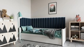 Zestaw 20 paneli tapicerowanych QUADRATTA 210x90x60 granatowy ELTAP