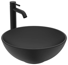 Ceramiczna okrągła umywalka w kolorze matowej czerni ø 41 cm Strada O – Ideal Standard