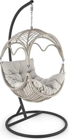 Fotel wiszący RASMUS jasnoszary