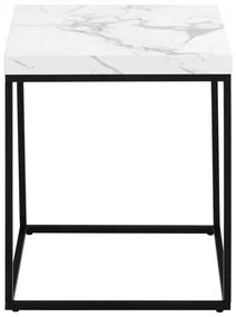 Stolik z blatem w dekorze marmuru 40x40 cm Barossa – Actona