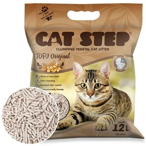 Cat Step Zbrylająca się Ściółka Tofu Original 5,4kg, 12 l