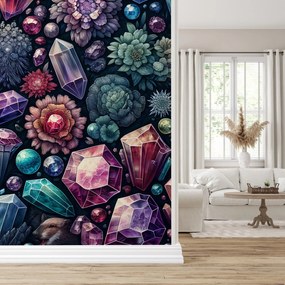 Fototapeta - Kwiatowe diamenty (196x136 cm)