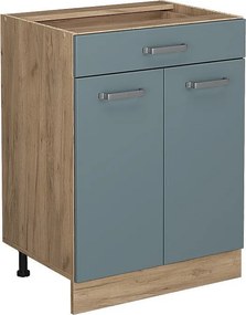 Szafka dolna do kuchni niebiesko-szary 60x46x81.6 r-line