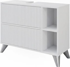 Szafka pod umywalkę biały 80x30x62 leano