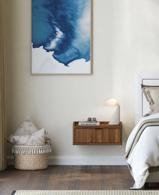 Stolik nocny z szufladą wiszący orzech warmia L3-L57