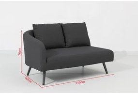 Melia LIKA-TEX® antracyt - luksusowy zestaw ogrodowy