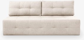 Sofa z Funkcją Spania MORANA Kremowa Nowoczesna