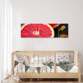Obraz pokrojonych grejpfrutów (170x50 cm)