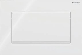 Geberit 115.893.KJ.1-Przycisk spłukujący Sigma30 24,6x16,4 cm biały/błyszczący chrom