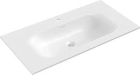 Mexen Vela umywalka wpuszczana w blat 91 x 46,5 cm, biała połysk - 25239000