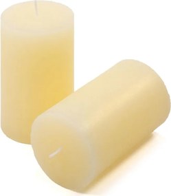 Zestaw świec rustykalnych, 11,5 cm, Ø 6,8 cm, kremowy, 6 szt