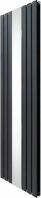 Grzejnik z płaskim lustrem - 1800 mm x 565 mm - antracytowy szary