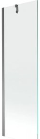 Mexen Next parawan nawannowy 1-skrzydłowy 60 x 150 cm, transparent, gun metal - 895-060-000-00-00-95