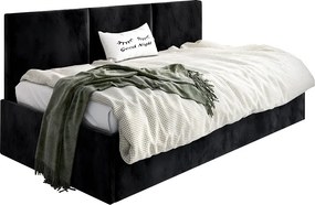 Czarne młodzieżowe łóżko sofa B3-L03