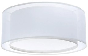 Biały okrągły plafon - S437-Vilena