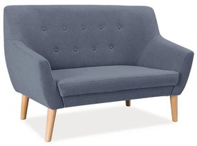 Granatowa 2-osobowa sofa AMBER