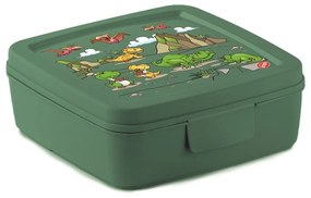 Zielony pojemnik śniadaniowy dla dzieci Dinosaur – Snips