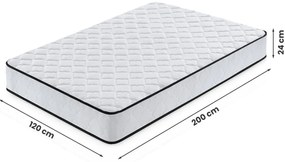 Materac sprężynowy z pokrowcem 120x200 cm  L9-A28