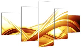Obraz - Żółta abstrakcja (125x70 cm)